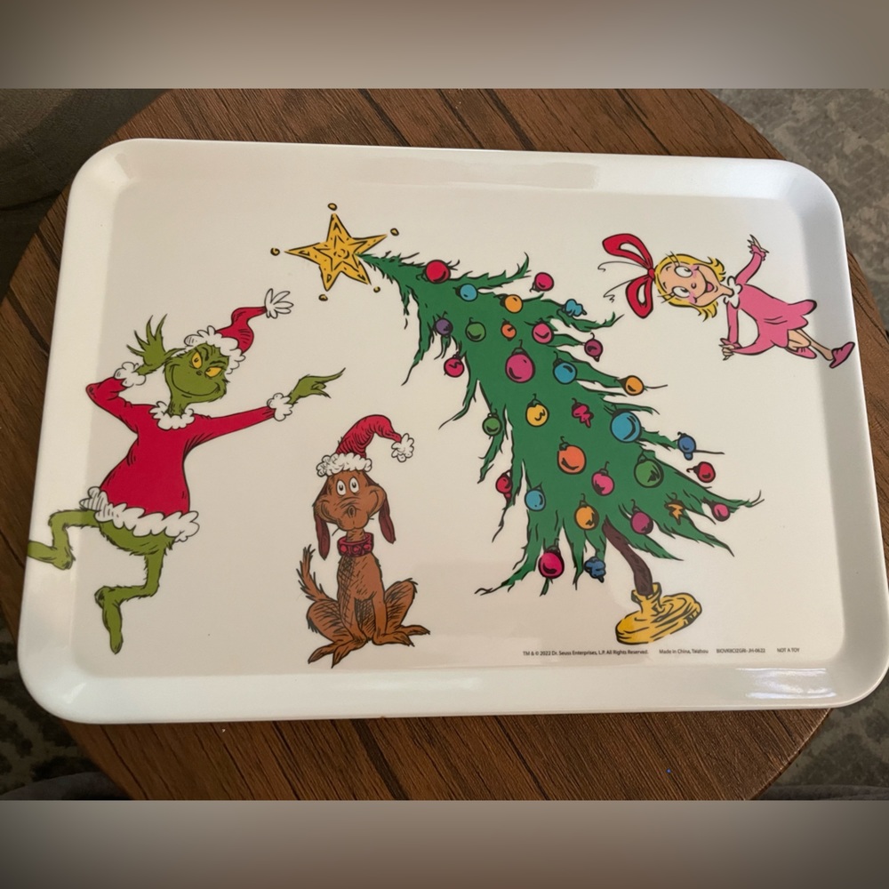Grinch platter